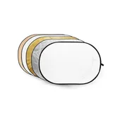 Godox 42X60  Black Silver Collapsible 5-In-1 Reflector Oval