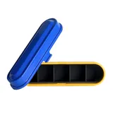 Retro Kodak Steel 135 Film Case, Blue Lid, Yellow Body