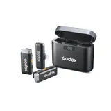 Godox WES1 Wireless Mic Kit x2 Transmiters,x1 Receiver