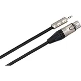 Hosa Camcorder Microphone Cable - Neutrik XLR3F to Hosa 3.5mm TRS, 1.5ft