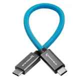 Kondor Blue 8.5" USB C to USB C High Speed Cable for SSD Recording - Kondor Blue