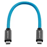 Kondor Blue 8.5" USB C to USB C High Speed Cable for SSD Recording - Kondor Blue