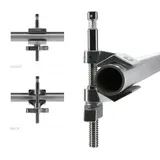 Matthews Matthellini Clamp with 3" Center Jaw - Silver