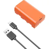 SmallRig NP-F550 USB-C Rechargeable Camera Battery - Orange