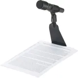 K&M Tabletop Mic Stand - Wide Surface Area for Labelling or Logo