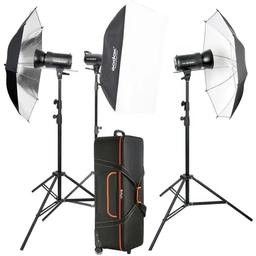 Godox SK300II 3 Light Studio Flash Kit