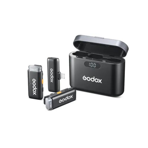 Godox WES1 Wireless Mic Kit x2 Transmiters,x1 Receiver