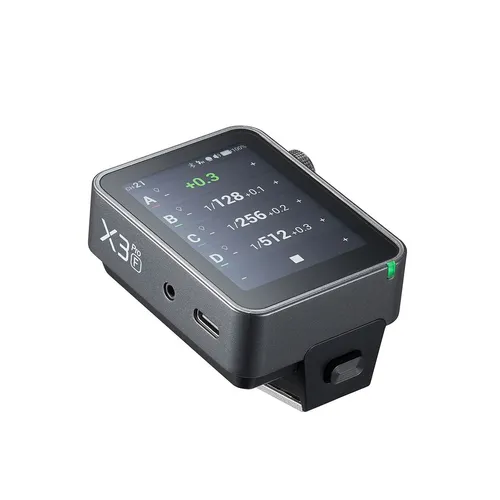 Trigger Flash Godox X3Pro-F Per Fujifilm Con Schermo Touch, HSS TTL E Durata Batteria 30 Giorni