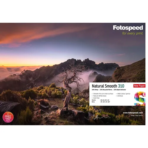 Fotospeed Natural Smooth 310 Inkjet Paper - 24" x 15m Roll