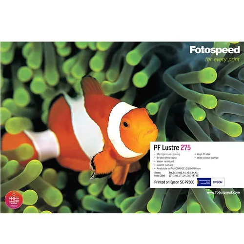 Fotospeed PF Lustre 275gsm Inkjet Paper - 13"  x 14m Roll