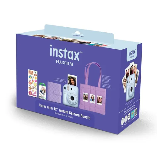 Fuji Instax Mini 12 Bundle - Pastel Blue