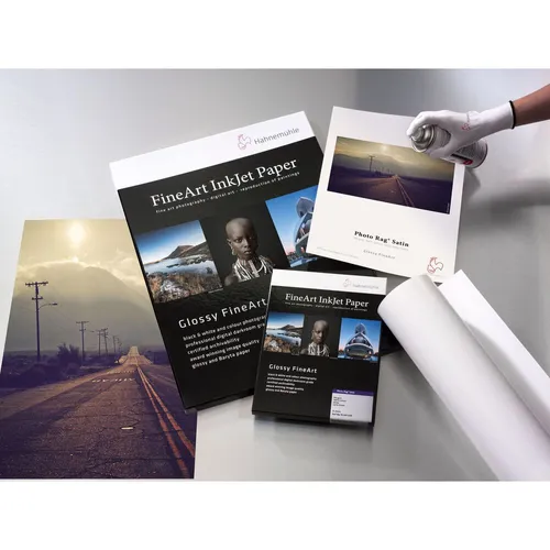 Hahnemuhle Photo Rag Satin Inkjet Paper - 24" x 39' Roll, 3" Core