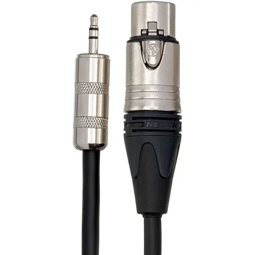 Hosa Camcorder Microphone Cable - Neutrik XLR3F to Hosa 3.5mm TRS, 1.5ft