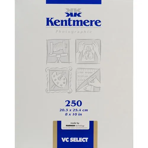 Kentmere VC Select Black & White Glossy Paper - 8 x 10" - 250 Sheets