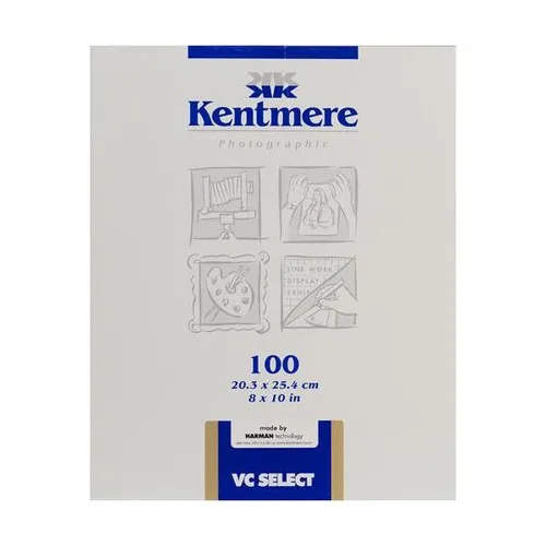 Kentmere Select VC Resin Coated Fine Lustre Paper - 8x10", 100 Sheets