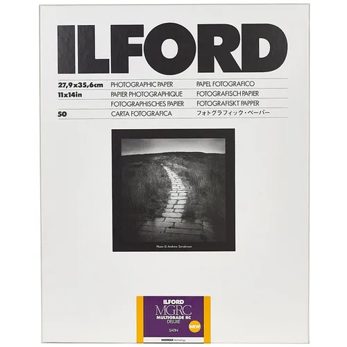 Ilford MULTIGRADE RC Deluxe Paper - Satin, 11 x 14", 50 Sheets