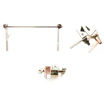 LumoPro Silver 40" Arm w/ 2 Gripheads and Clamp f/ C-stand