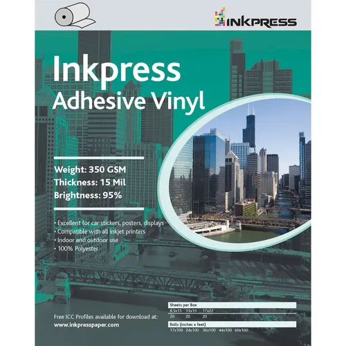 Inkpress Adhesive Vinyl - 44" x 60" Roll