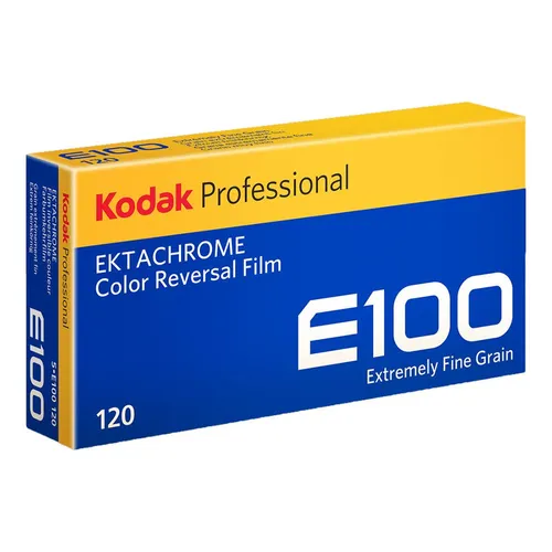 Kodak Ektachrome E100 Color Transparency Film - 120 Roll Film - 5 Pack
