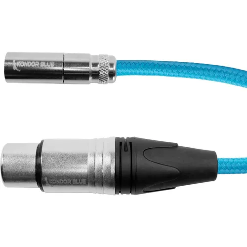 Kondor Blue 16'' Mini XLR to XLR Cable for BMPCC/C70 - Blue