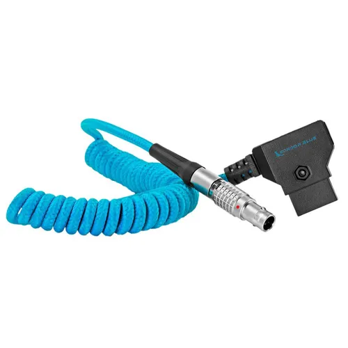 Kondor Blue D-Tap to LEMO 2-Pin 0B Male Power Cable for Zcam, SmallHD,Teradek