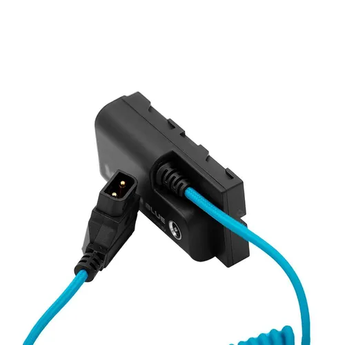 Kondor Blue D-Tap to Sony L-Series NPF Dummy Battery Cable - Kondor Blue