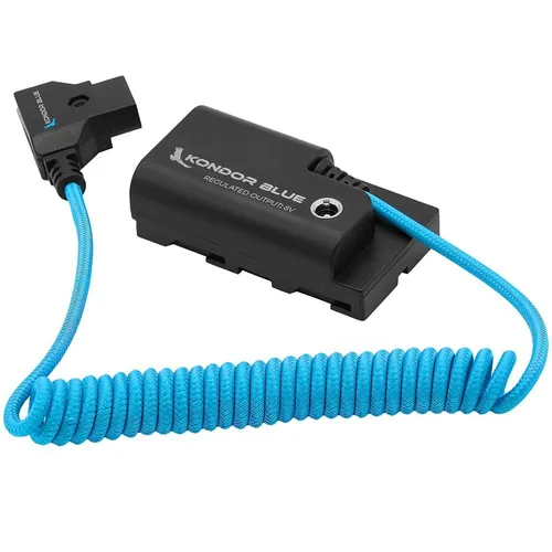 Kondor Blue D-Tap to Sony L-Series NPF Dummy Battery Cable - Kondor Blue