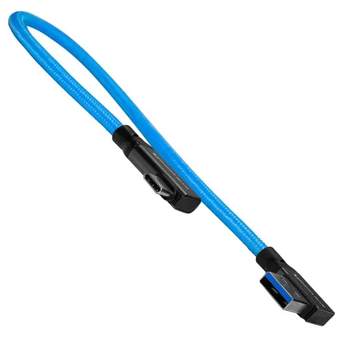 Kondor Blue 12" USB-C to USB-A Right Angle to Right Angle