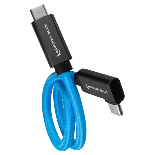 Kondor Blue USB C to USB C Cable for SSD Recording & Charging - 8K Data & Power