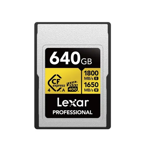 Lexar Professional GOLD 640GB CFexpress 4.0 Type B Memory Card