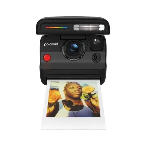 Polaroid FLIP Instant Camera Black + Color Film Bundle (8 Photos)