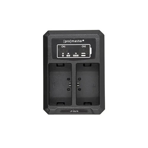 Open Box ProMaster Dually Charger - USB for Canon LP-E6N