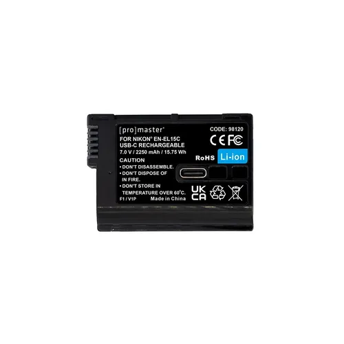 ProMaster Li-ion Battery for Nikon EN-EL15c with USB-C Charging