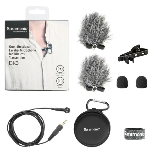 Saramonic DK3A Omni Lavalier Microphone with Locking 3.5mm TRS