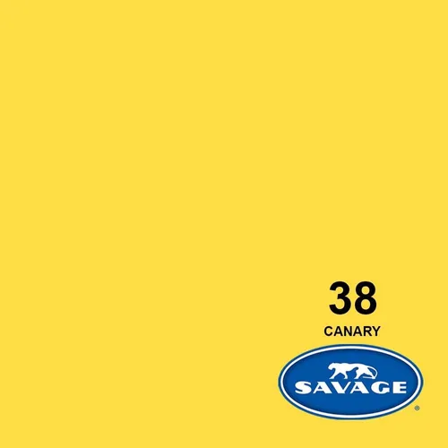 Savage Widetone Seamless Background Paper - #38 Canary Yellow - 53" x 12yds