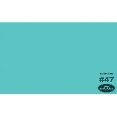 Savage Widetone Seamless Background Paper - #47 Baby Blue - 107" x 12yd