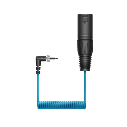 Sennheiser CL35-XLR Right-Angle Locking 3.5mm TRS to XLR Male Coiled Output Cabl