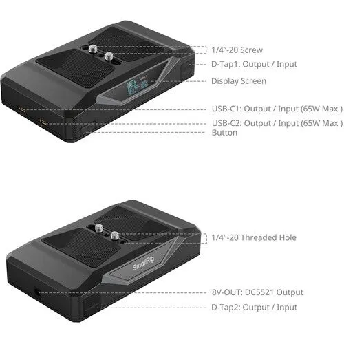 SmallRig CB75 Camera Base Battery with Plates