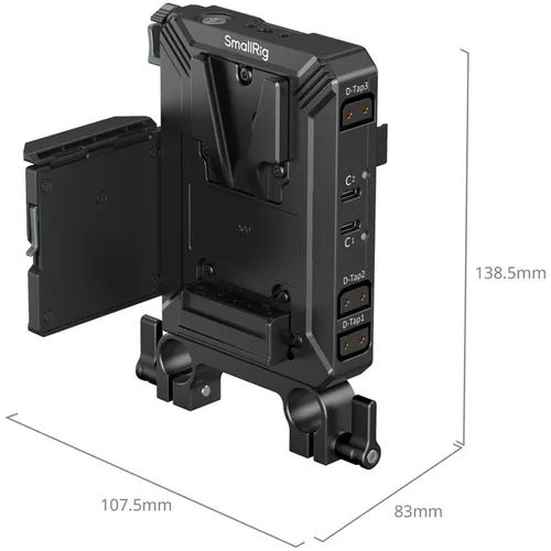SmallRig V-Mount Battery Mount Plate Kit for 15mm LWS Rods