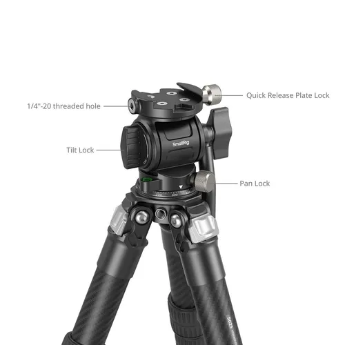 SmallRig Heavy Duty Carbon Fiber Tabletop Tripod