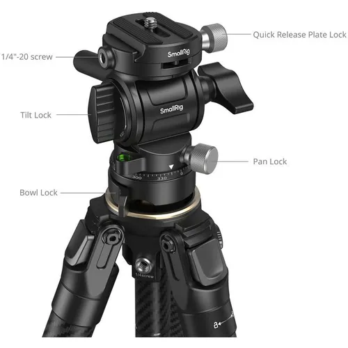 SmallRig Portable Carbon Fiber Travel Tripod