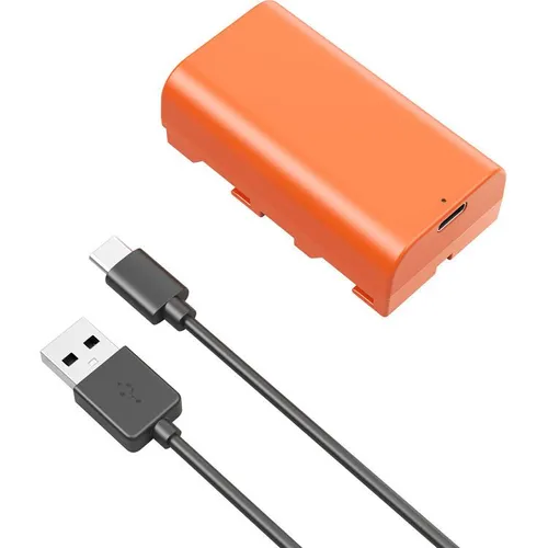 SmallRig NP-F550 USB-C Rechargeable Camera Battery - Orange