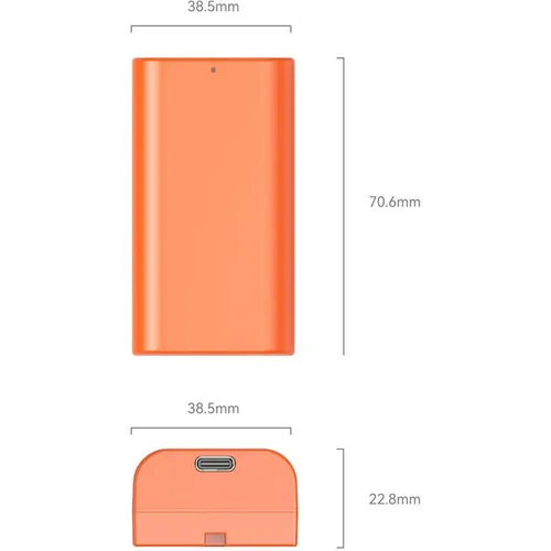 SmallRig NP-F550 USB-C Rechargeable Camera Battery - Orange
