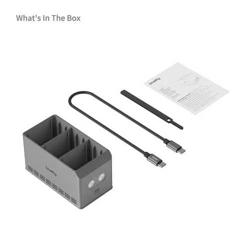 SmallRig 100W Battery Charger for DJI Mini 5 / 4 / 3 Pro