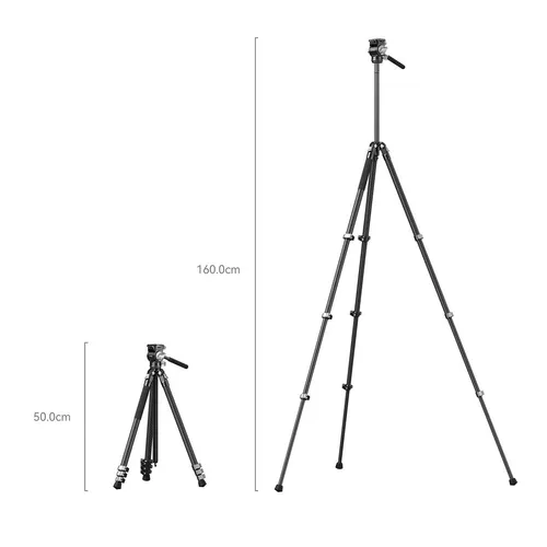 SmallRig Portable Carbon Fiber Tripod for Action Cameras