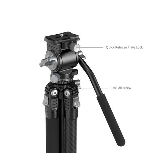 SmallRig Portable Carbon Fiber Tripod for Action Cameras