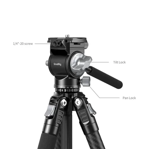 SmallRig Portable Carbon Fiber Tripod for Action Cameras