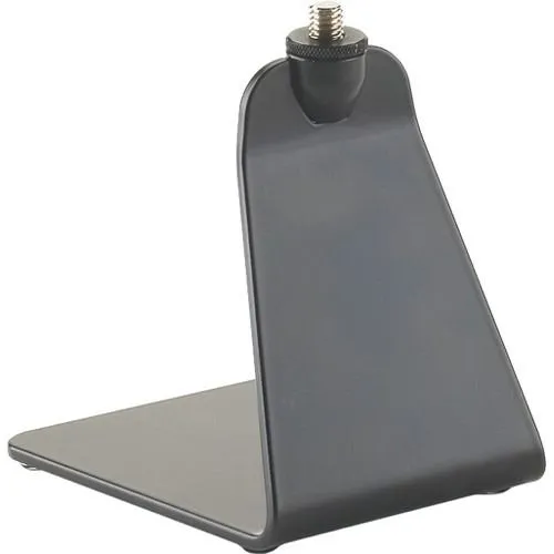 K&M Tabletop Mic Stand - Wide Surface Area for Labelling or Logo