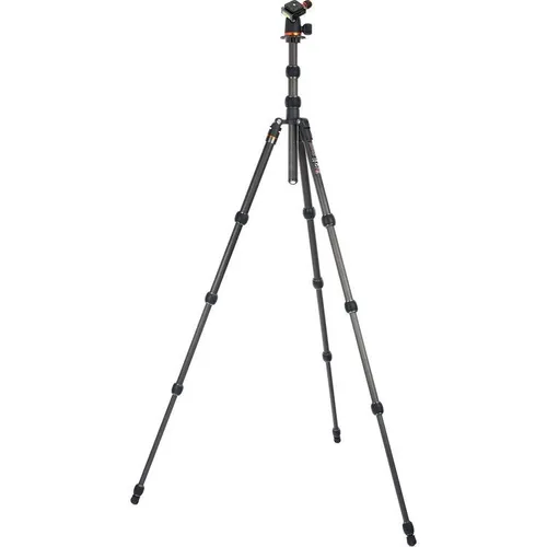 3 Legged Thing Punks Brian Carbon Fiber Travel Tripod w/ AirHed Neo - Black