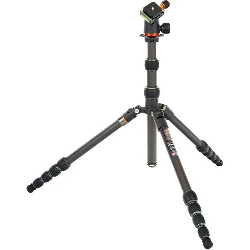 3 Legged Thing Punks Brian Carbon Fiber Travel Tripod w/ AirHed Neo - Black